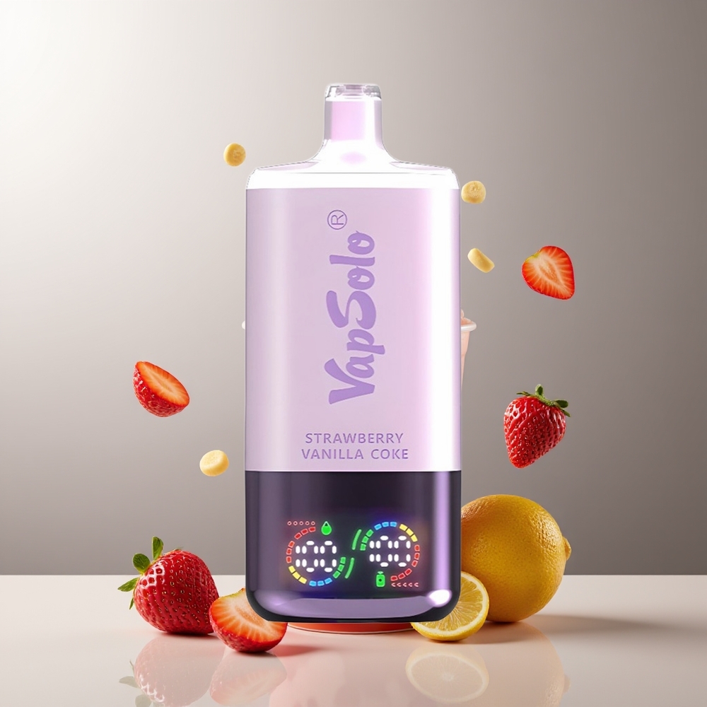 Vapsolo Triple 30000 Puffs Braškės Vanilės Kola 40ml Type-C