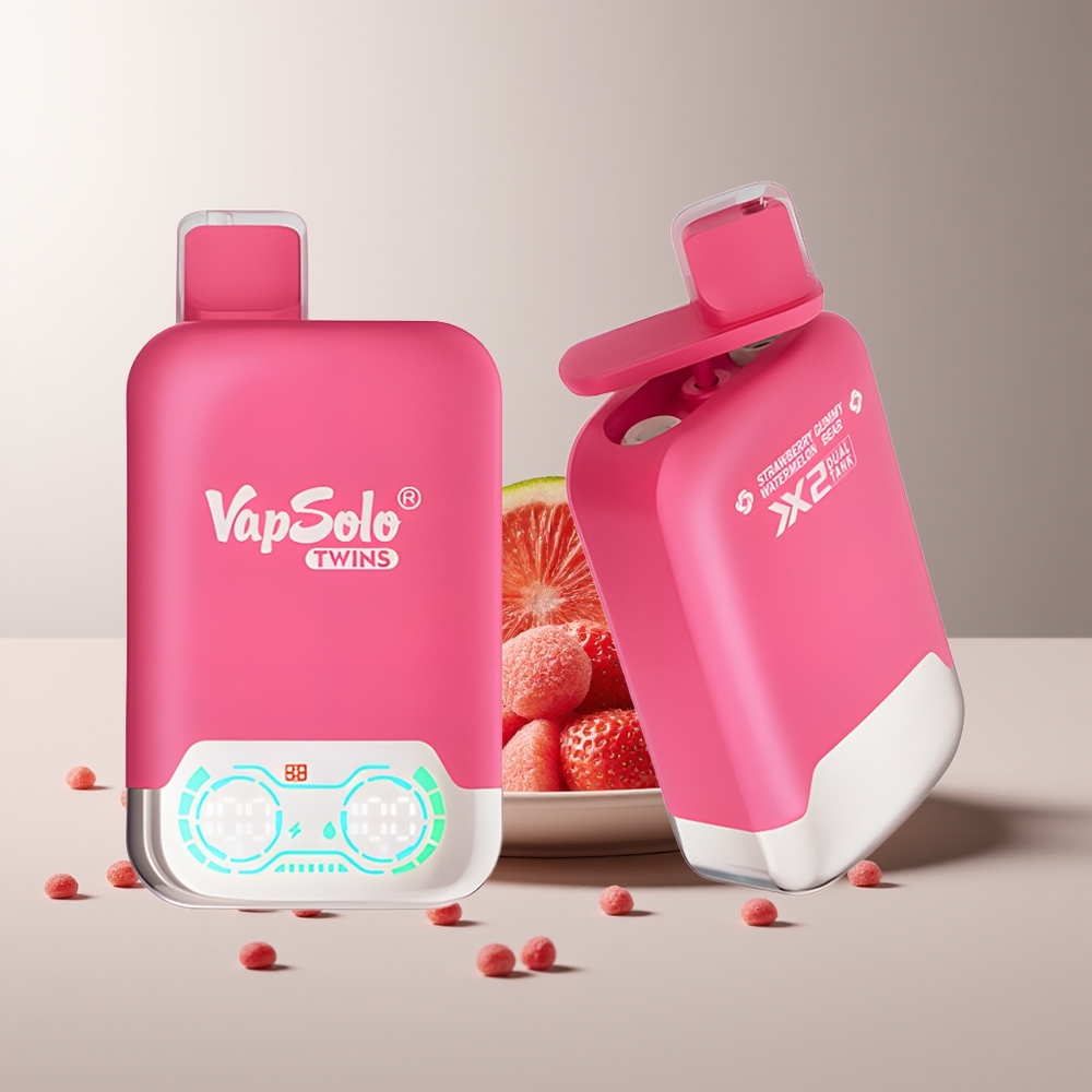 Vapsolo Twins 20000 Puffs 40ml Braškė Vandens Melionas & Guminukas Meškiukas