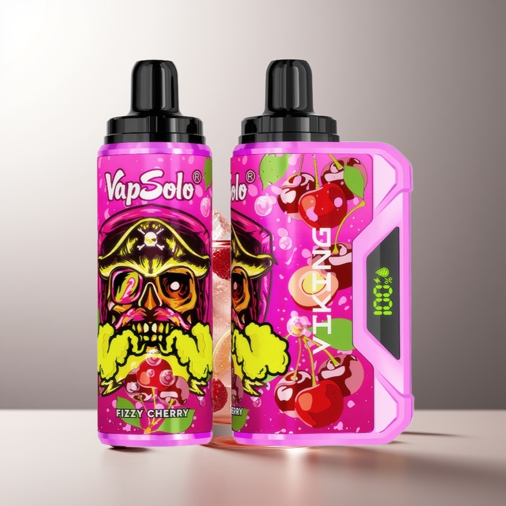 VapSolo VIKING 12000 Prušimų Gazuotoji Vyšnia 22ml Type-C