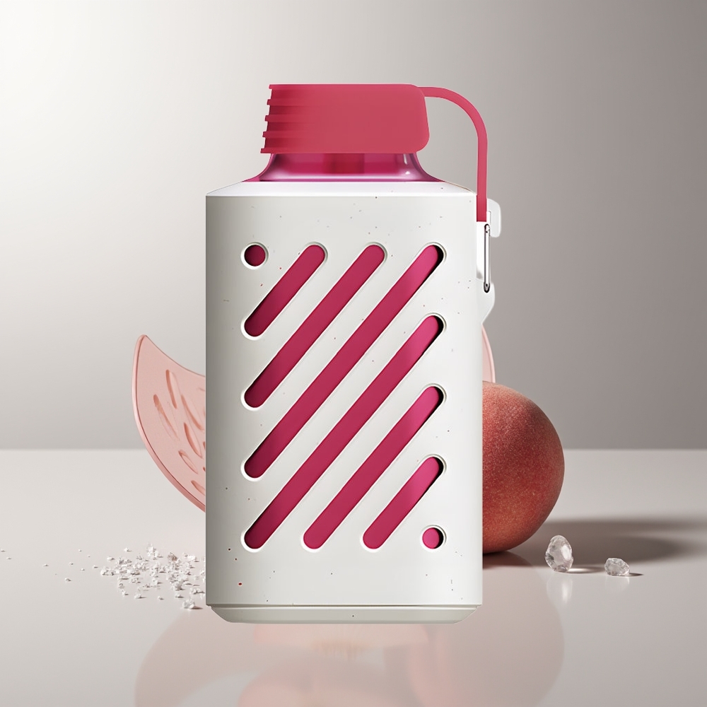 VOZOL GEAR 10000 Pufų Persikų Ledas Didelė Skysčio Talpa 20ml