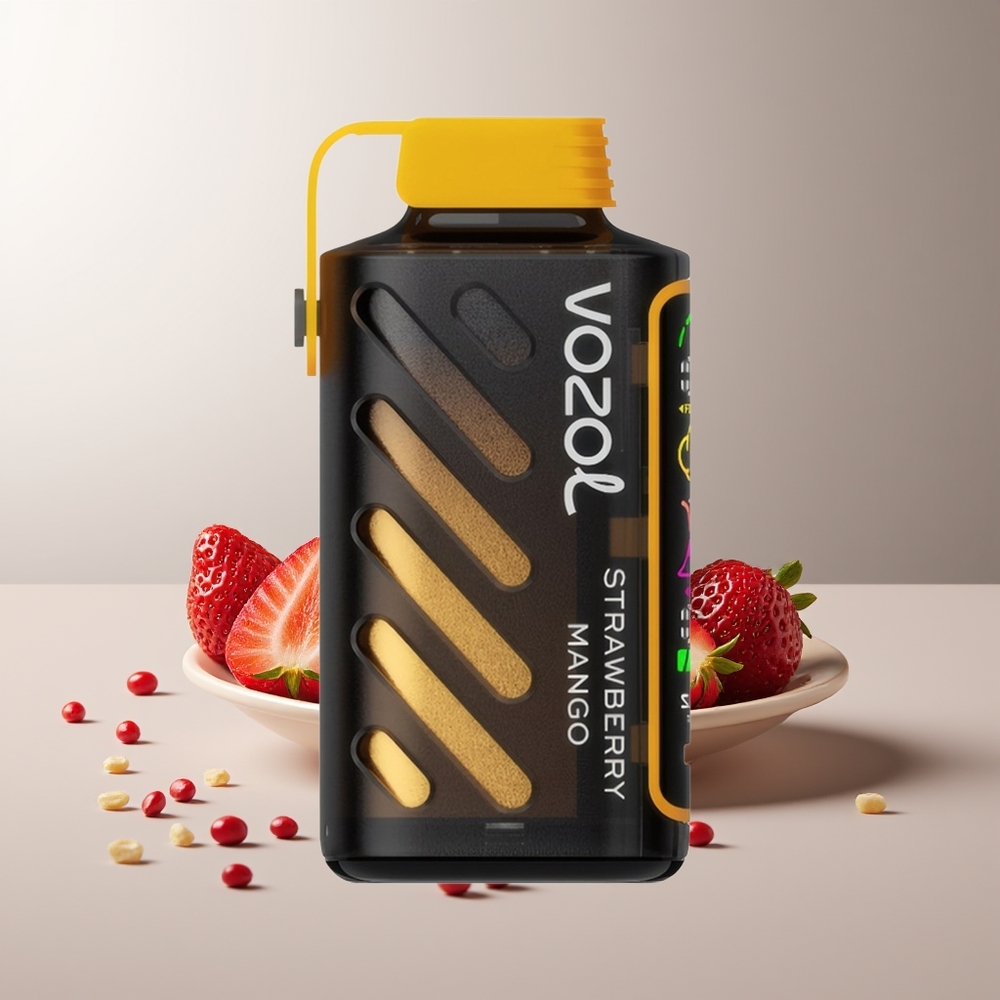 VOZOL Gear Power 20000 Puffs Braškė-Mangas S.i.L.C. Tech Dual Mesh Coil Full Screen Display