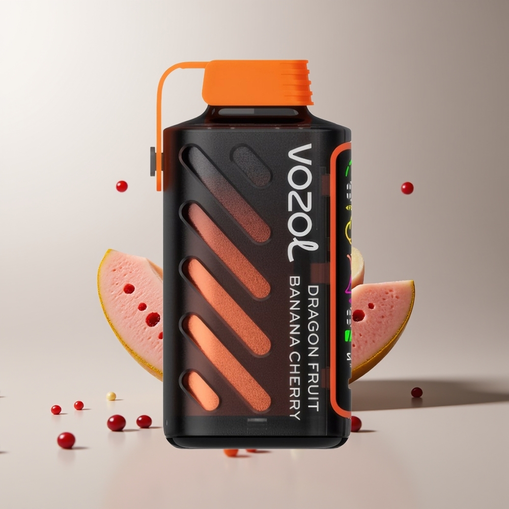 VOZOL Gear Power 20000 Puffs Dvigubas Tinklelio Ekranas 20mL Drebučių Bananų Vyšnių