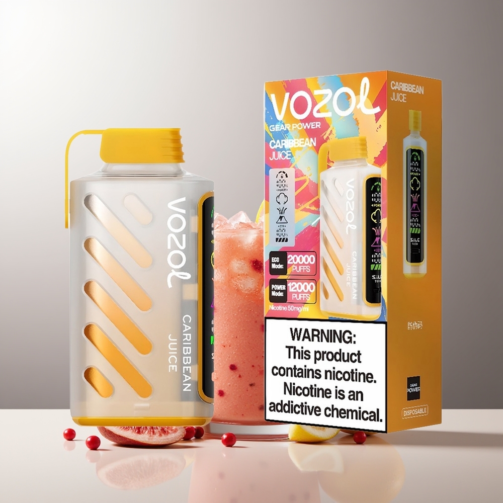 VOZOL Gear Power 20000 Pusti Dual Mesh Coil 20mL Karibų Sultys