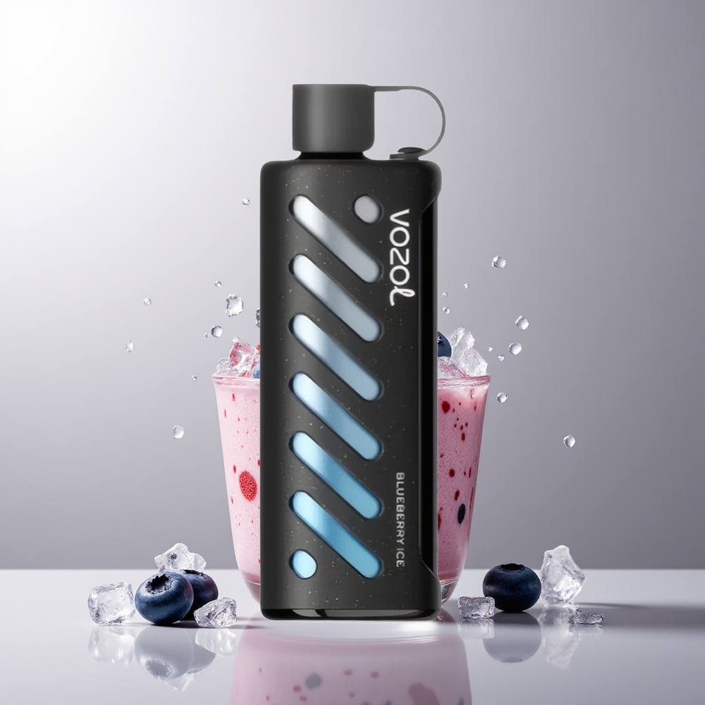 VOZOL Gear Shisha 25000 Pūkų Mėlynųjų Uogų Ledas S.i.L.C Tech Dual Mesh Dual Modes 1000mAh