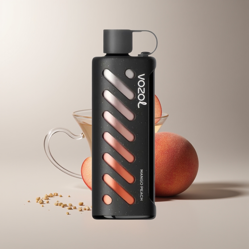 VOZOL Gear Shisha 25000 Pūkų Mangas Persikas S.i.L.C Tech Dual Mesh Dual Modes