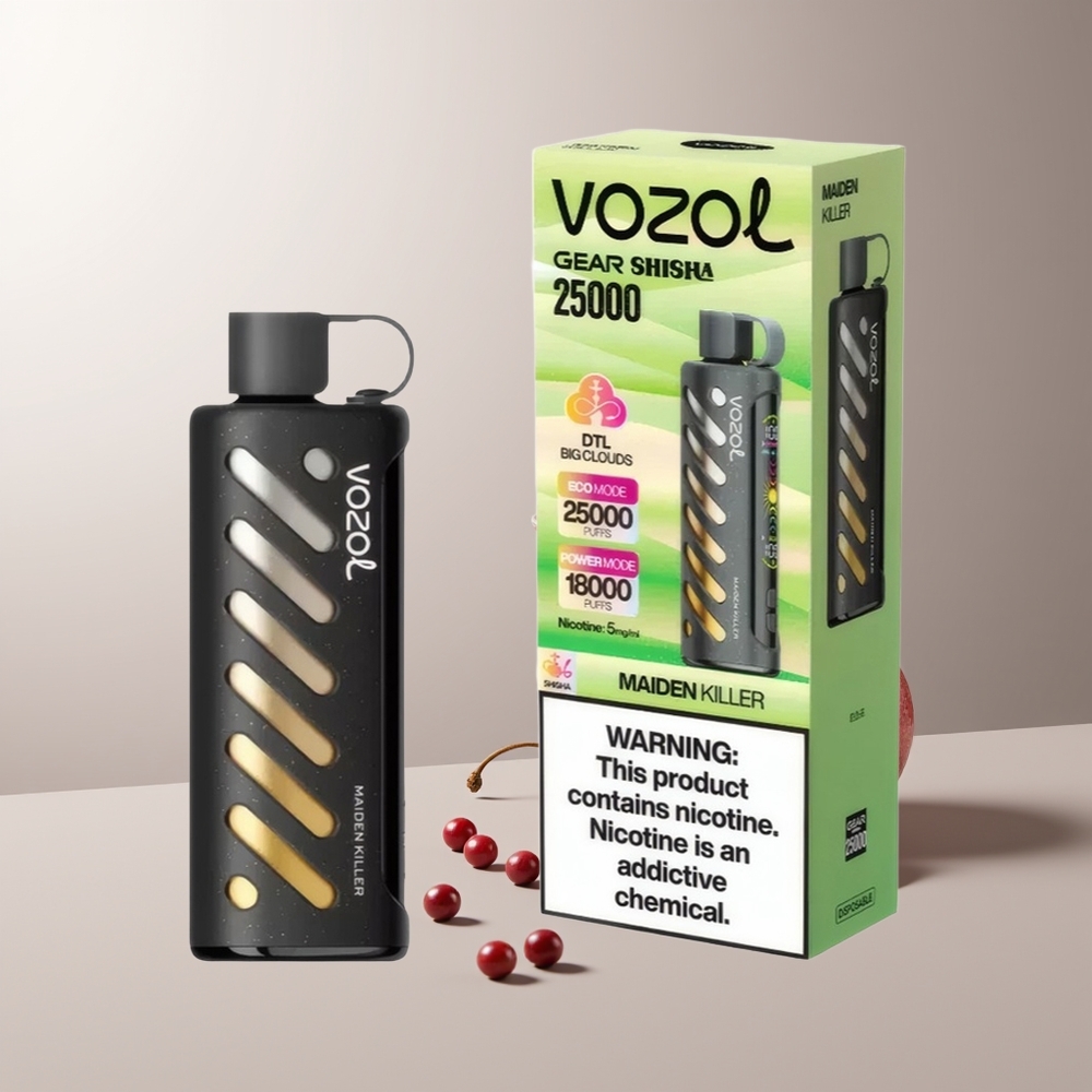 VOZOL Gear Shisha 25000 Pūsų 30 Skonių Kombinacija Dual Mesh Dual Modes Maiden Killer