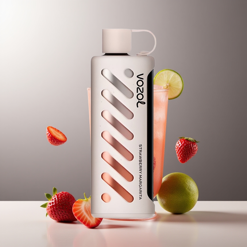 VOZOL Gear Shisha 25000 Pufų Braškės Margarita S.i.L.C Tech Dviguba Tinklelio Dviguba Veiksena