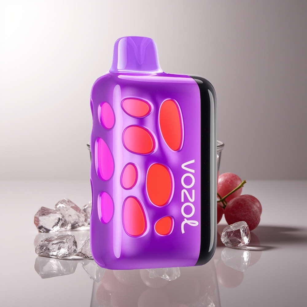 VOZOL RAVE 40000 Vienkartinis Vapas Vynuogės Ledas 270 Laipsnių Vibrant Glow Dizainas Beat-Synced Party Režimas 80% Įkrovos per 20 Min