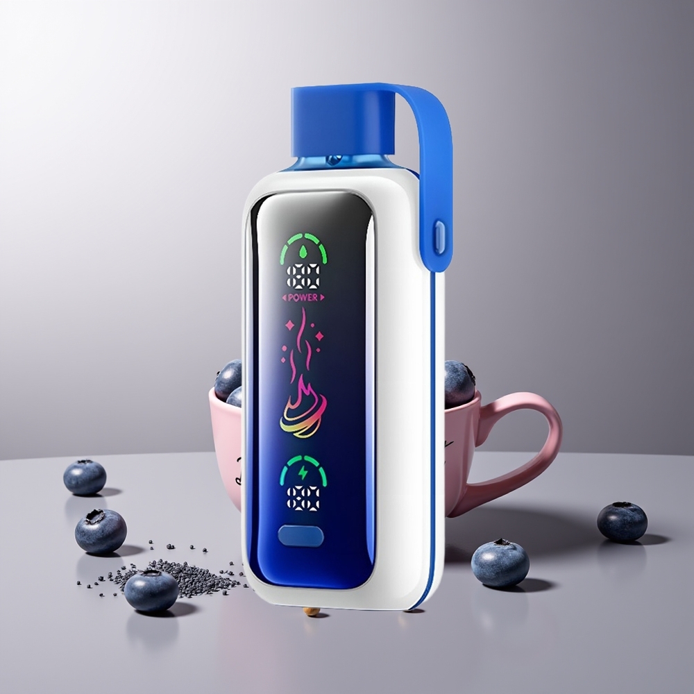 VOZOL Star 20000 Pūkų Dvigubas Tinklas Mėlynų Uogų Audra 650mAh