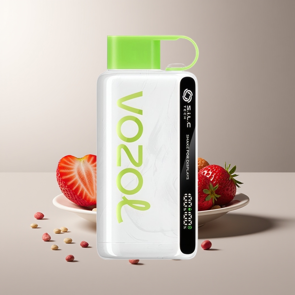 VOZOL STAR 9000/12000 Braškė Kiwi Dangtelio Apsauga 650mAh 30% greitesnis įkrovimas S.i.L.C TECH