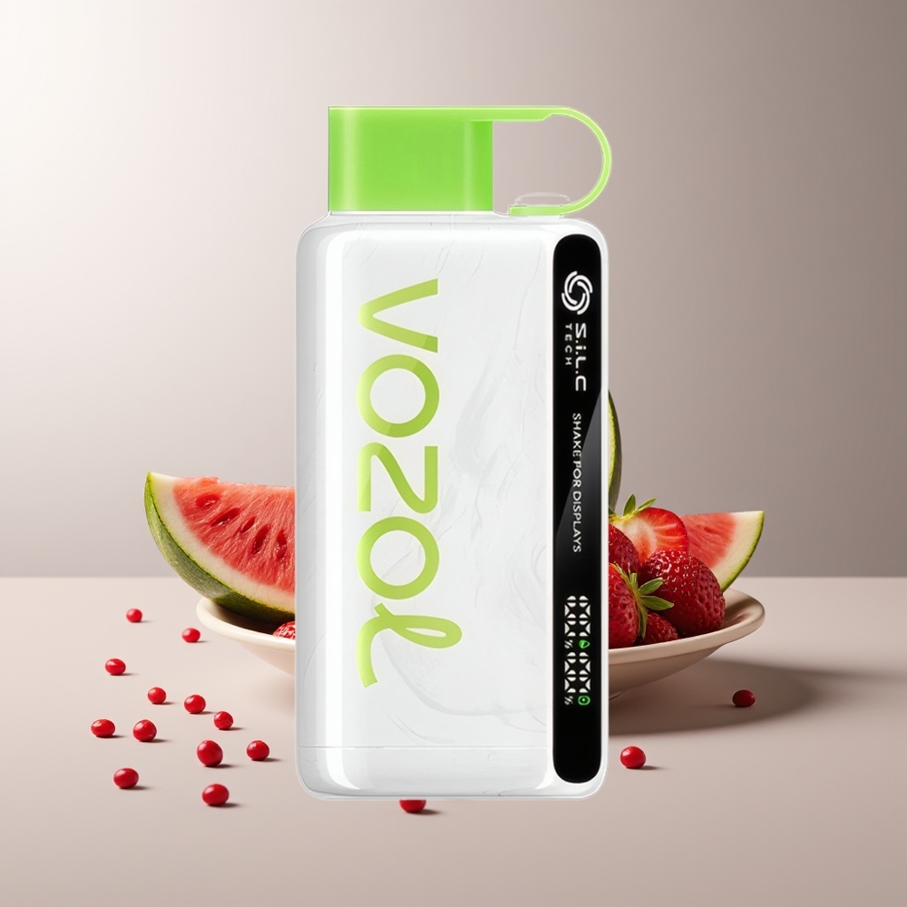 VOZOL STAR 9000/12000 Braškinis Arbūzas 650mAh S.i.L.C TECH 30% greitesnis įkrovimas