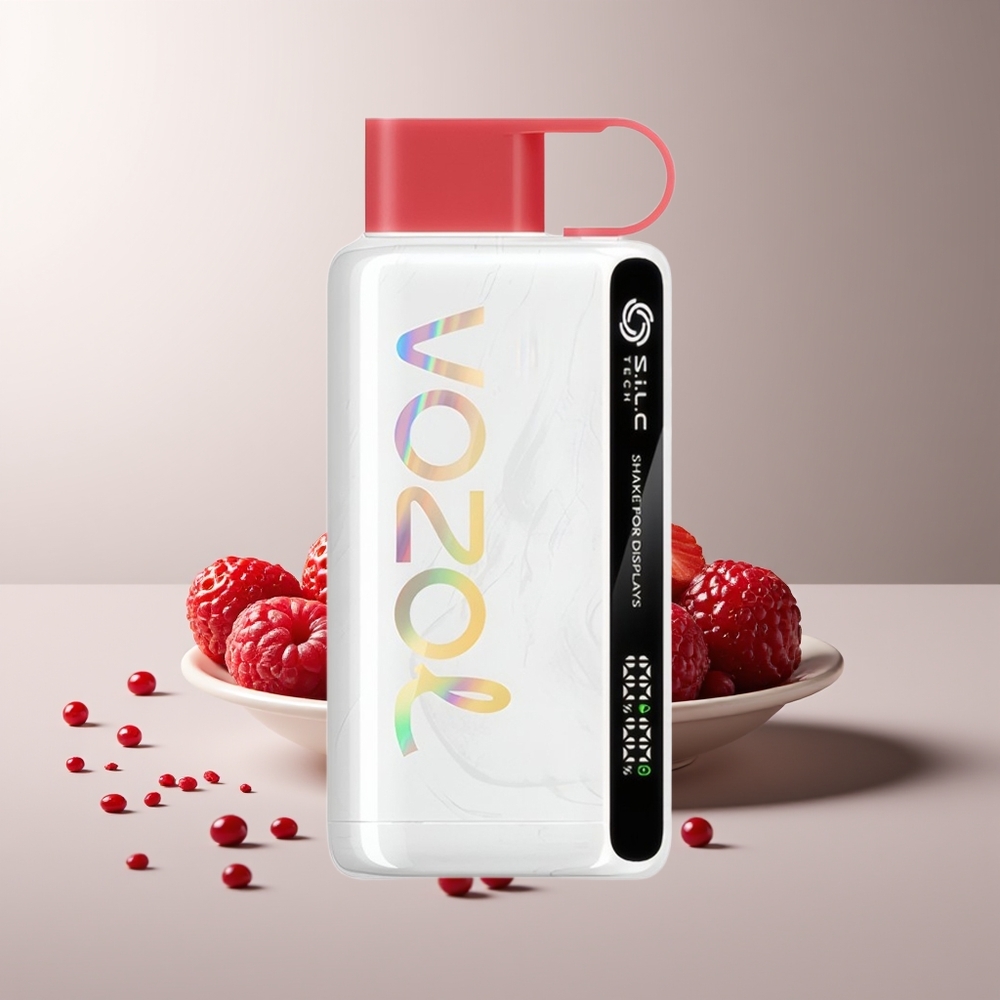 VOZOL STAR 9000/12000 Vienkartinis Vapas Braškė Avietė Vyšnia S.i.L.C TECH 650mAh 30% greitesnis įkrovimas