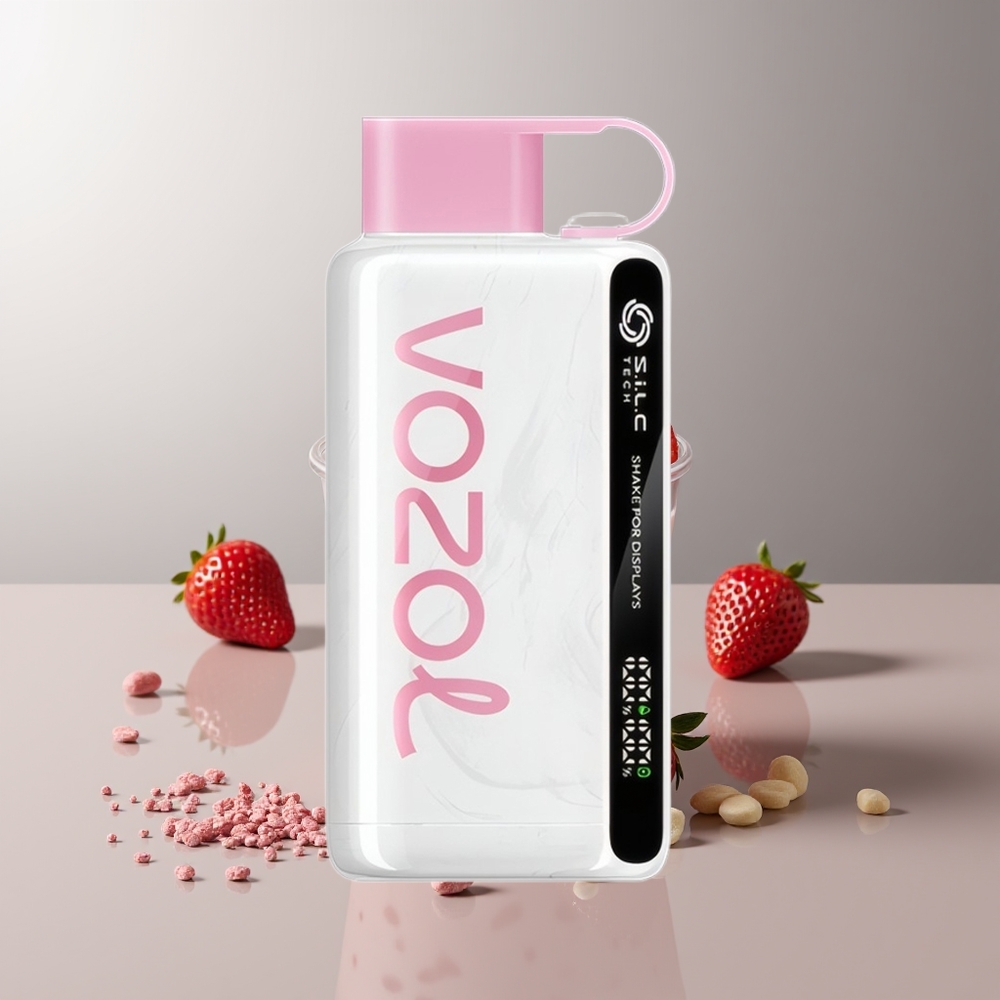 VOZOL STAR 9000/12000 Vienkartinis Vapas Braškų Ledai Sūrelis Su S.i.L.C TECH, 650mAh Baterija, 30% Greitesnis Įkrovimas