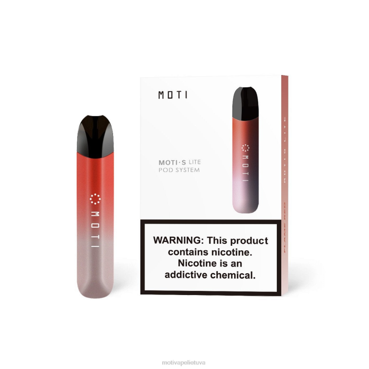 MOTI Vape Disposable T066114 | MOTI S Lite aukščiausios kokybės įrenginys liepsna raudona