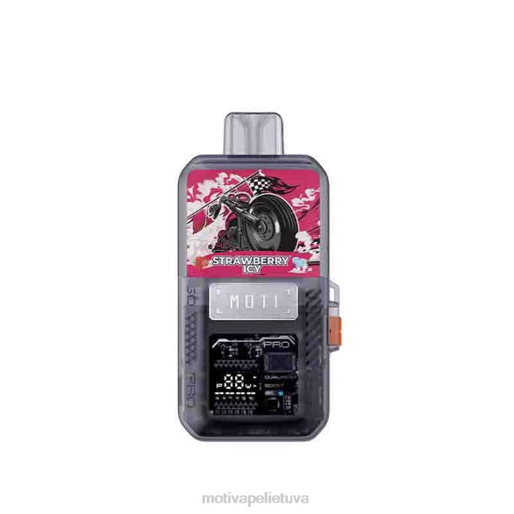 MOTI Vape Disposable T06684 | MOTI Go Pro vienkartinė dėžutė+prietaisas braškių ledinis
