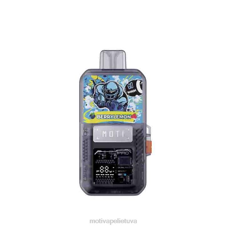 MOTI Vape Kit Lietuva T06679 | MOTI Go Pro vienkartinė dėžutė+prietaisas uogų citrina
