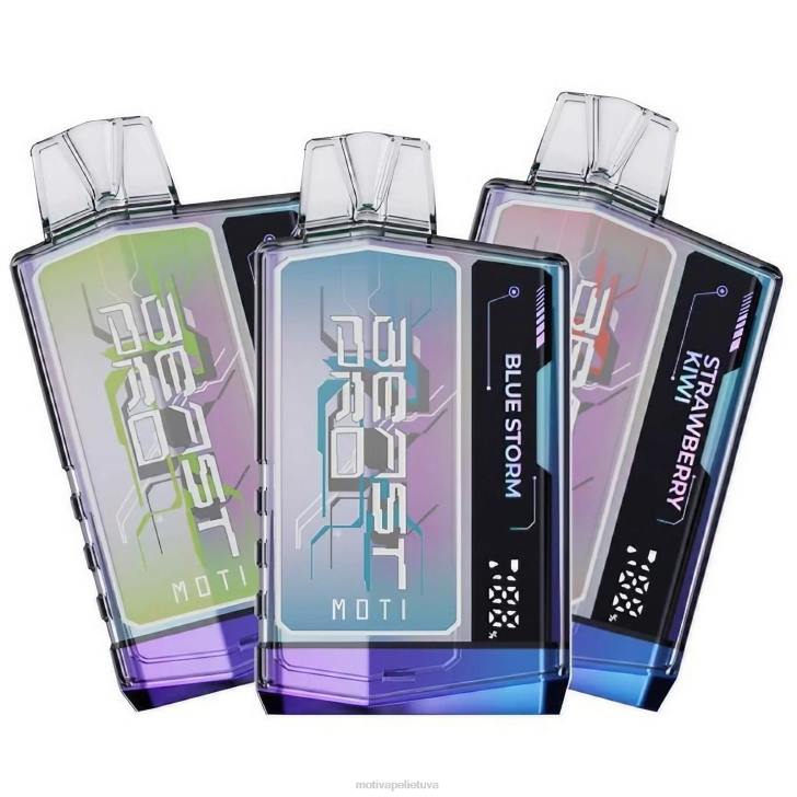 MOTI Vape Disposable T06644 | MOTI Beast Pro vienkartiniai garai (5%, 10000 įkvėpimų) šviežių mėtų