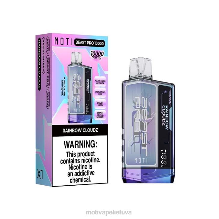 MOTI Vape Disposable T06644 | MOTI Beast Pro vienkartiniai garai (5%, 10000 įkvėpimų) šviežių mėtų