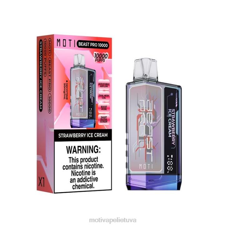 MOTI Vape Disposable T06644 | MOTI Beast Pro vienkartiniai garai (5%, 10000 įkvėpimų) šviežių mėtų