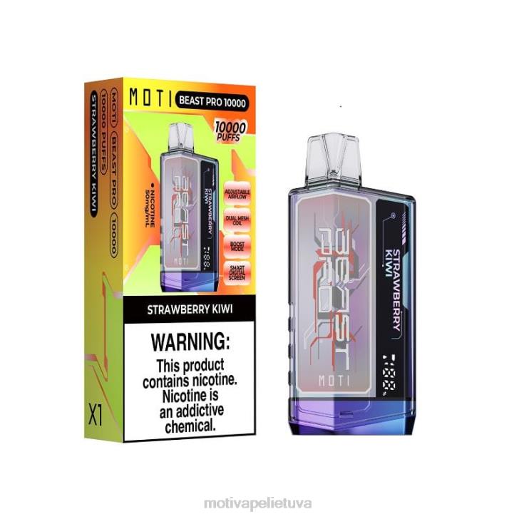MOTI Vape Disposable T06644 | MOTI Beast Pro vienkartiniai garai (5%, 10000 įkvėpimų) šviežių mėtų