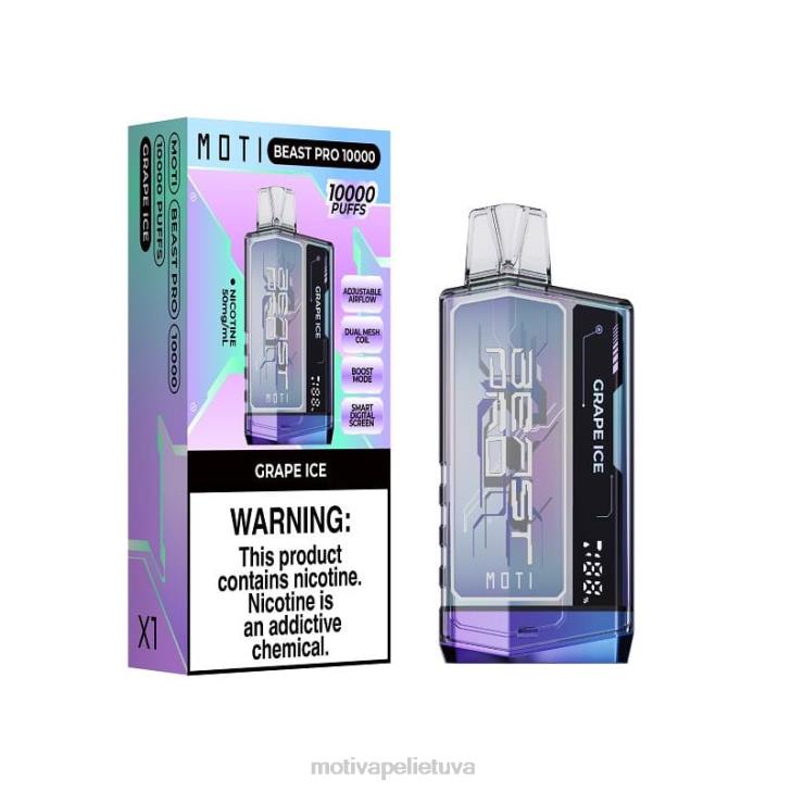 MOTI Vape Disposable T06644 | MOTI Beast Pro vienkartiniai garai (5%, 10000 įkvėpimų) šviežių mėtų