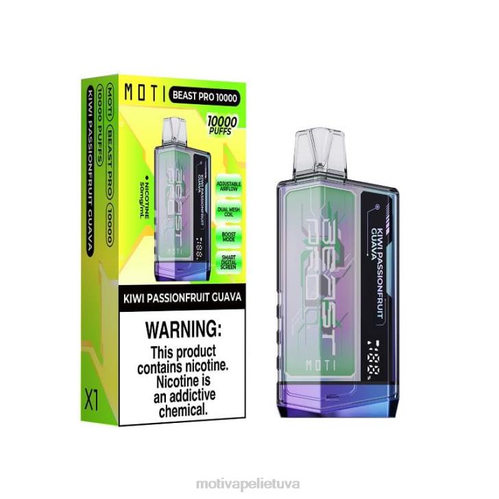 MOTI Vape Disposable T06644 | MOTI Beast Pro vienkartiniai garai (5%, 10000 įkvėpimų) šviežių mėtų
