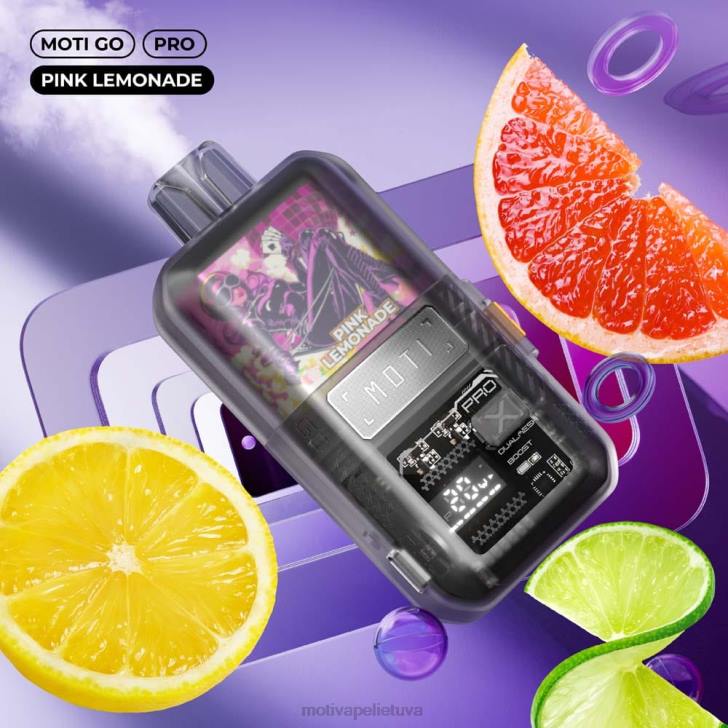 MOTI Vape Price T06616 | MOTI Go Pro vienkartiniai garai (5%, 12000 išpūtimų) šviežių mėtų