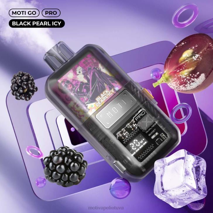 MOTI Vape Price T06616 | MOTI Go Pro vienkartiniai garai (5%, 12000 išpūtimų) šviežių mėtų