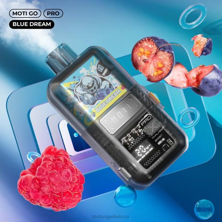 MOTI Vape Price T06616 | MOTI Go Pro vienkartiniai garai (5%, 12000 išpūtimų) šviežių mėtų