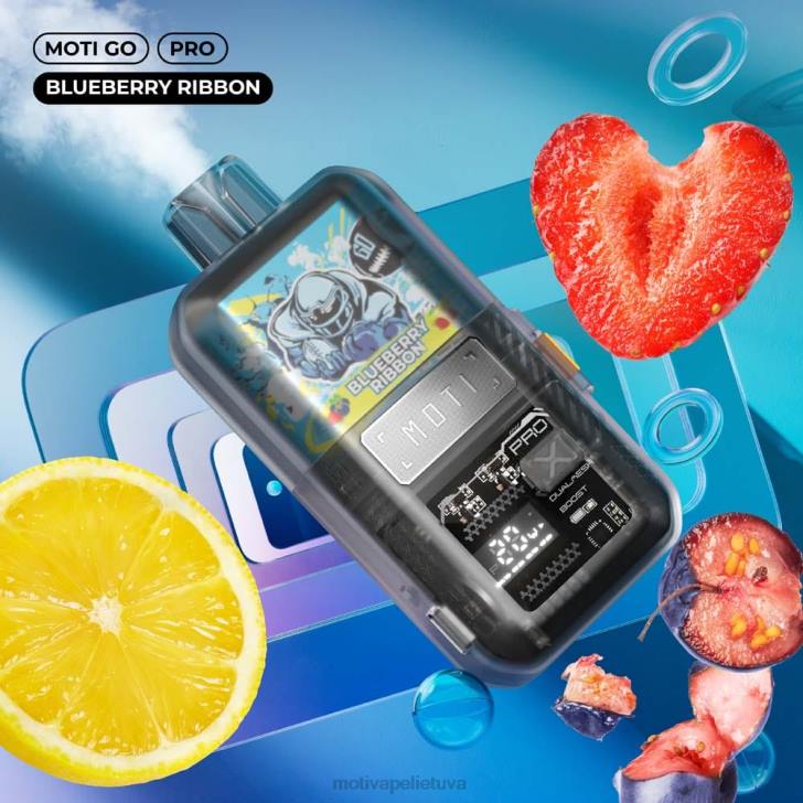 MOTI Vape Price T06616 | MOTI Go Pro vienkartiniai garai (5%, 12000 išpūtimų) šviežių mėtų