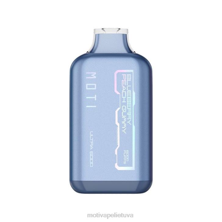 MOTI Vape Charging Lietuva T06627 | MOTI Ultra vienkartiniai garai (5%, 6000 įkvėpimų) mėlynas razz ledas